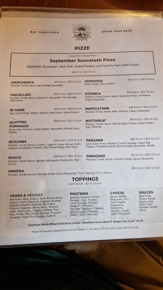 Pizzeria Paradiso Dupont Circle Menu - Image 5