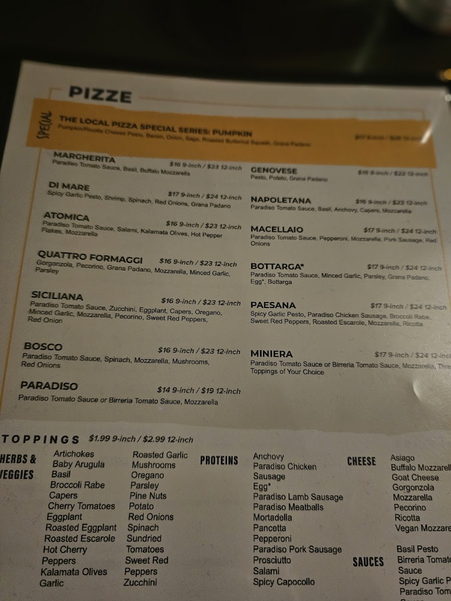 Pizzeria Paradiso Dupont Circle Menu - Image 6